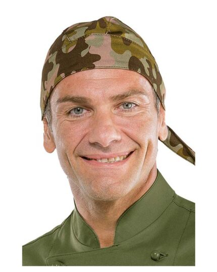 Bandana cocinero estampado militar