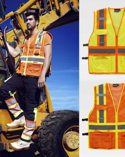 chaleco alta visibilidad multibolsillos