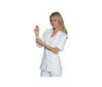Casaca celeste modelo Benidorm para mujer Isacco - Ropa de trabajo cómoda y profesional para diversos sectores