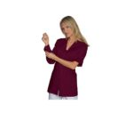 Casaca celeste modelo Benidorm para mujer Isacco - Ropa de trabajo cómoda y profesional para diversos sectores