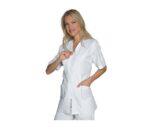 Casaca celeste modelo Benidorm para mujer Isacco - Ropa de trabajo cómoda y profesional para diversos sectores