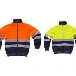 Sudadera de alta visibilidad con cierre de cremallera Workteam modelo C9037 - Ropa de trabajo segura y funcional para condiciones de baja visibilidad