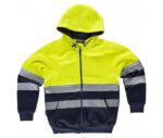Sudadera de alta visibilidad con cierre de cremallera Workteam modelo C9036 - Ropa de trabajo segura y cómoda