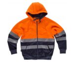 Sudadera de alta visibilidad con cierre de cremallera Workteam modelo C9036 - Ropa de trabajo segura y cómoda
