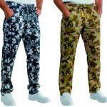 Pantalón de cocina estampado militar
