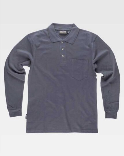 polo manga larga con bolsillo workteam venta online madrid