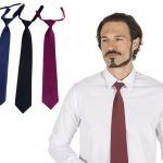 Corbata de camarero con goma de ajuste y nudo