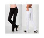 Pantalón Elástico Señora Con Bolsillos Corte Tejano Muy Cómodo