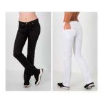Pantalón Elástico Señora Con Bolsillos Corte Tejano Muy Cómodo