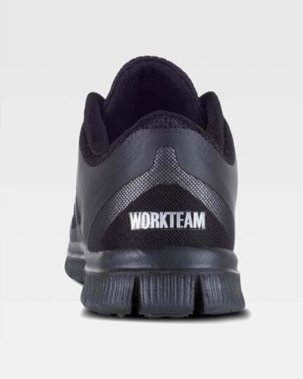 Zapatilla laboral deportiva negra modelo P4009 - Calzado cómodo y resistente para trabajo diario
