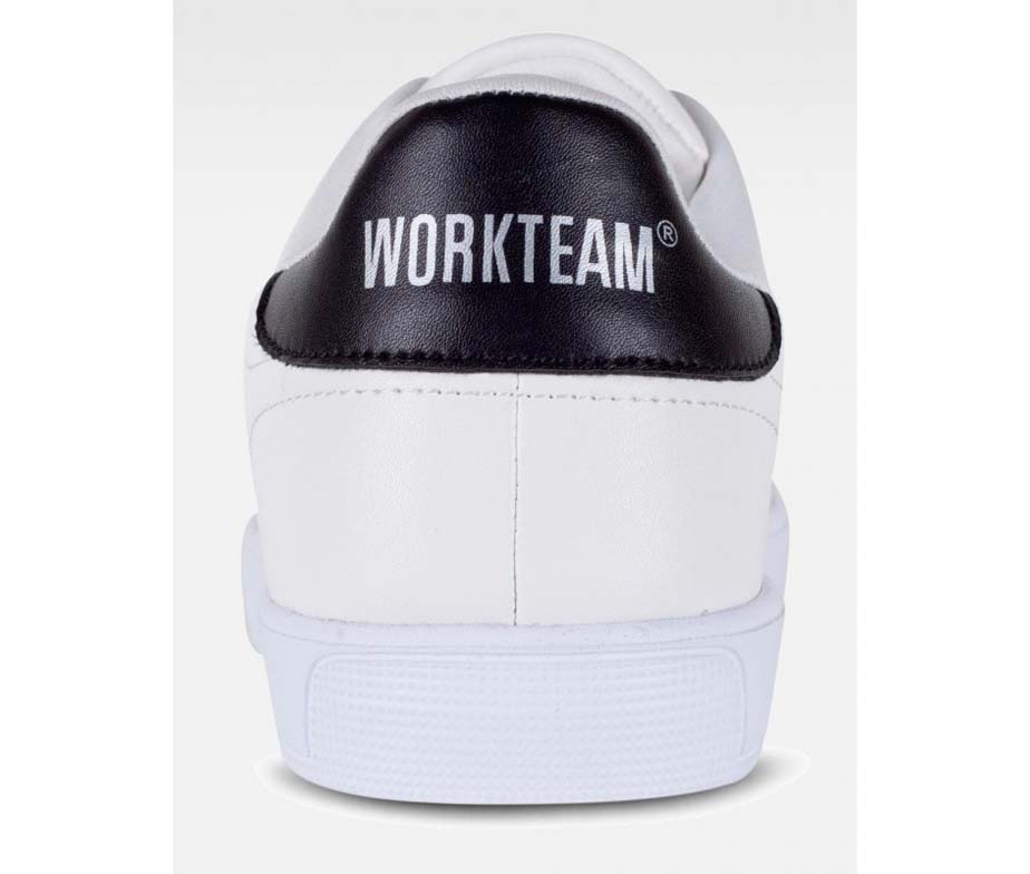Zapatilla tipo tenis con cordones Workteam modelo P4003 negra - Calzado cómodo y resistente para trabajo y uso diario