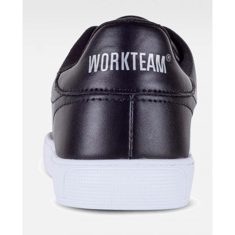 Zapatilla tipo tenis con cordones Workteam modelo P4003 negra - Calzado cómodo y resistente para trabajo y uso diario