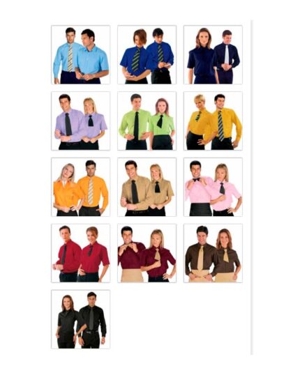 camisa de trabajo para hombre y mujer camareros