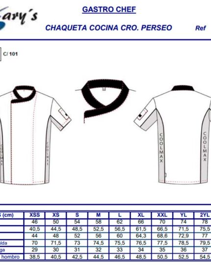 chaquetillas de cocina
