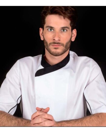 chaqueta chaquetilla cocinero hombre manga corta fresca
