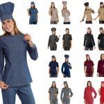 Chaquetilla de cocinera entallada