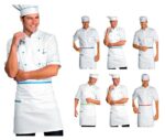 Delantal Corto Blanco de Cocina Adulto