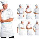 Delantal Corto Blanco de Cocina Adulto
