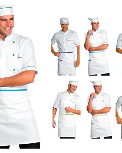 Delantal Corto Blanco de Cocina Adulto