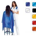 capa peinador de peluquería para clientas de poliester