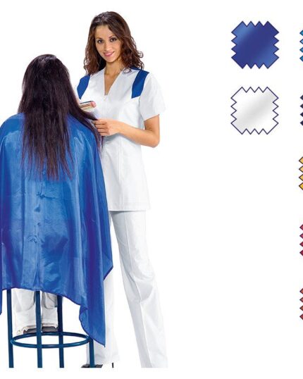 capa peinador de peluquería para clientas de poliester