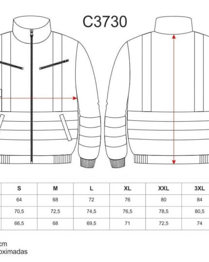 chaqueta trabajo mangas desmontables piloto reflectante alta visibilidad