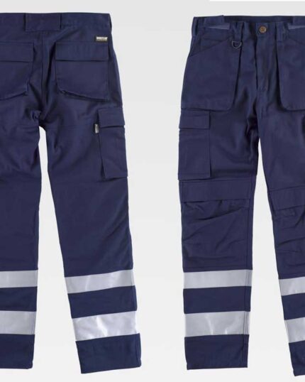 Pantalón trabajo industrial multibolsillos reflectante C2911