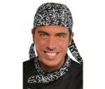 Bandana cocina estampada con dibujo de diseño oriental