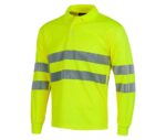Polo Alta Visibilidad Manga Larga Amarillo o Naranja Reflectante