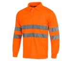Polo Alta Visibilidad Manga Larga Amarillo o Naranja Reflectante
