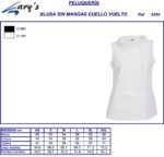 Casaca de peluquería cruzada para mujer Gary's modelo 6335 Petunia antimanchas - Ideal para tintes y lejía