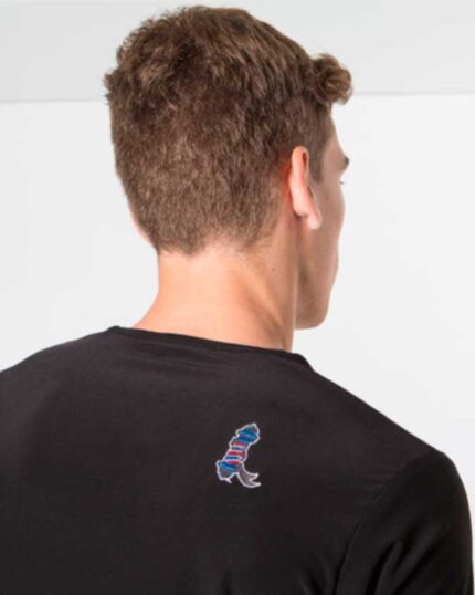 Camiseta Peluquero Caballero Poliéster Elástica Manga Corta