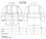parka trabajo desmontable alta visibilidad reflectante softshell workteam