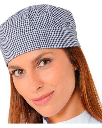 gorro estampado pata de gallo cocina