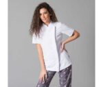 Chaquetilla de cocinera manga corta tejido microfibra secado rápido y transpirable