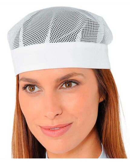 gorro redecilla rejilla blanco de algodón alta calidad