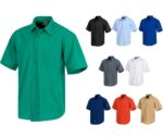 Camisa de trabajo manga corta con bolsillo