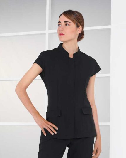 Chaqueta ropa peluquería Lonore Fiona Negro