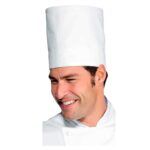 Gorro chef blanco lavable Isacco
