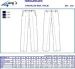 pantalón para trabajar en oficinas, recepcionistas de hoteles y azafatas