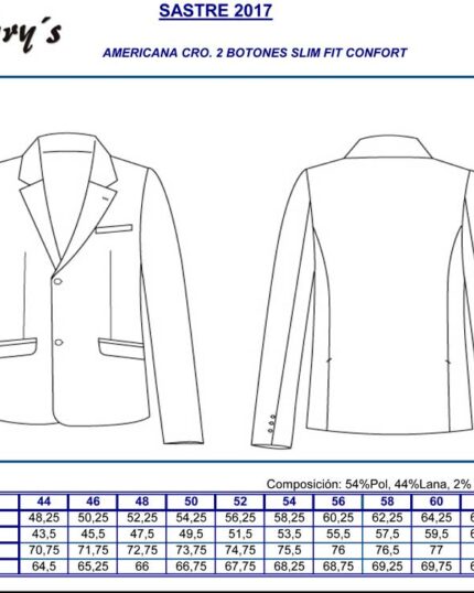 Chaqueta americana de hombre para trabajar