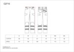Pantalón multibolsillos combinado. Cintas discontinuas y cintas personalizadas