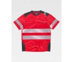 camiseta reflectante roja para trabajar