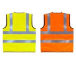 Chaleco alta visibilidad naranja y chaleco alta visibilidad amarillo