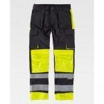PANTALÓN C2914 DE ALTA VISIBILIDAD COMBINADO CON REFLECTANTE. MULTIBOLSILLOS