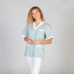 BLUSA SANITARIO MUJER PICO ABIERTO BOTONES COMBI 652400