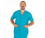 uniformes peluqueria barbero antimanchas microfibra