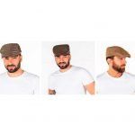 Gorra plana tipo Gatsby confeccionada en piel sintética