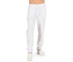 Pantalón blanco sanitario unisex multibolsillos GARYS 7029 holgado blanco