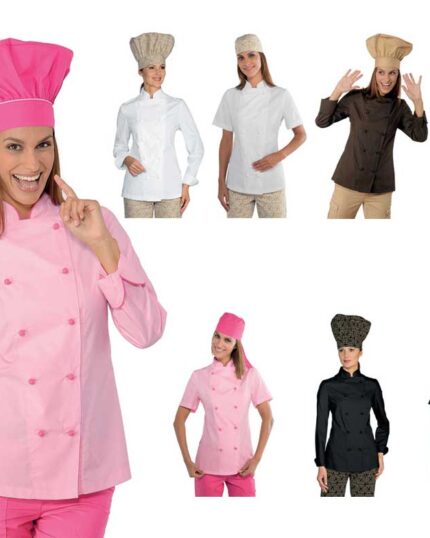 Chaquetilla de cocinera ligera y fresca